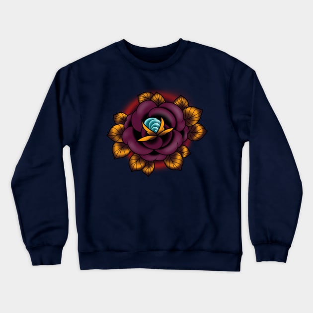 Rose tattoo Crewneck Sweatshirt by InkSmith